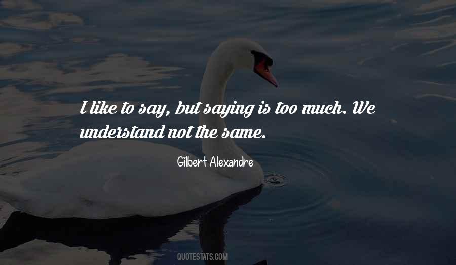 Too Much Understanding Quotes #1490585