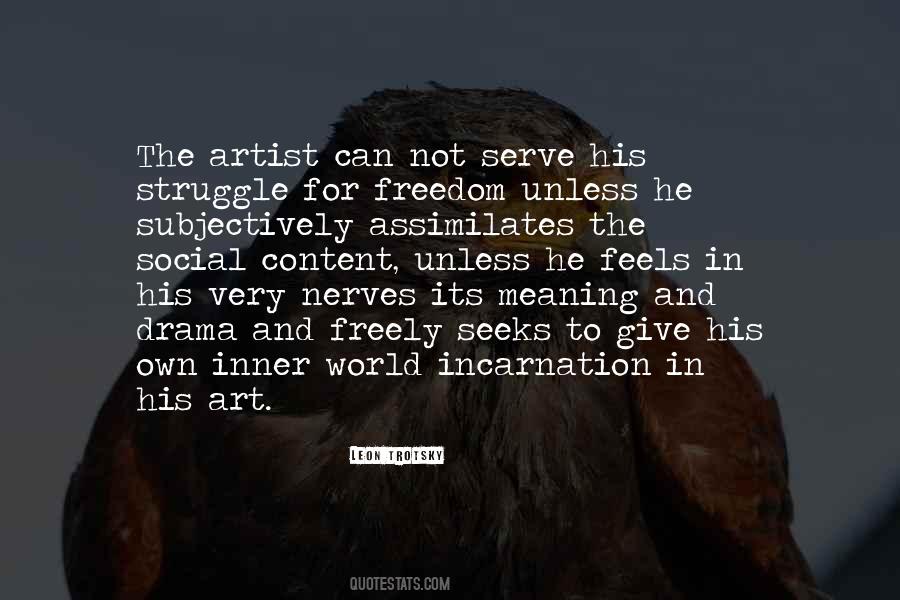 Artist Struggle Quotes #1664735