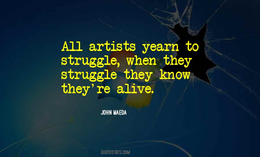 Artist Struggle Quotes #1848374