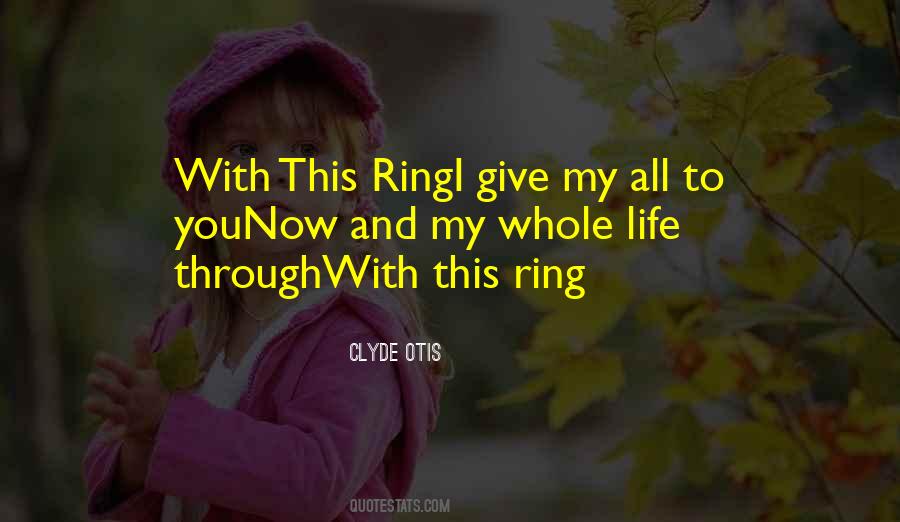 Ring With Quotes #342685
