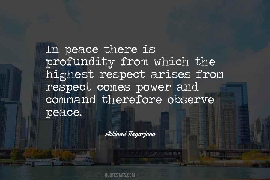 Quotes About Power Peace #227584