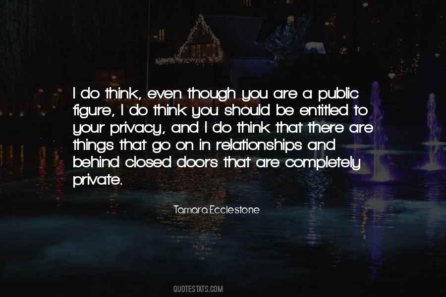 Quotes About Behind Closed #738474