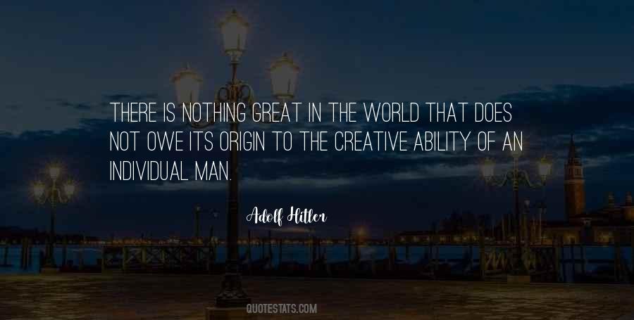 Great Is The Man Quotes #398662