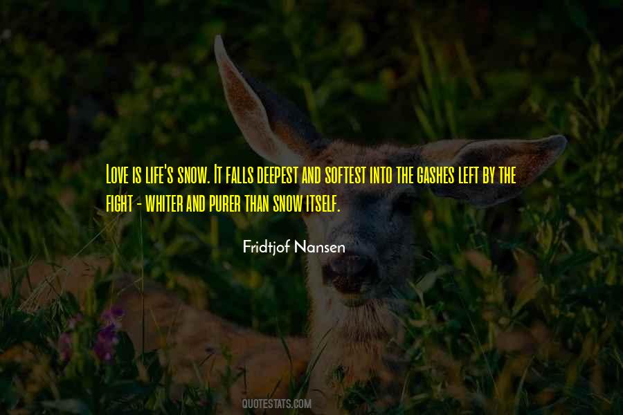 Love Snow Quotes #740993