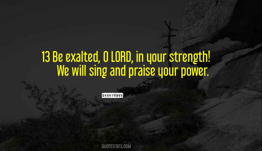 Strength Lord Quotes #51782