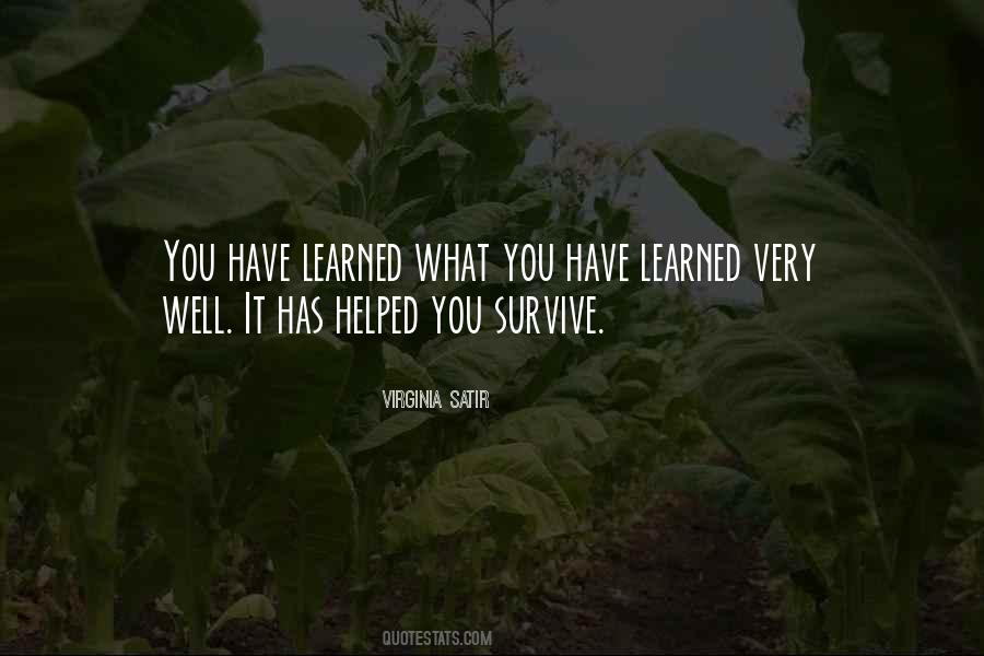 Quotes About You Survive #1009307