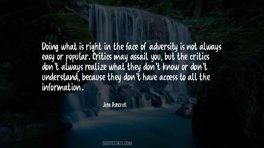 Face Adversity Quotes #935158