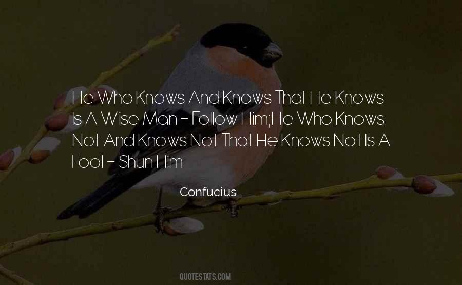 He Who Knows Not And Knows Not Quotes #662853