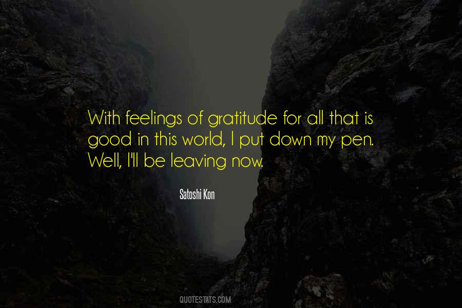Good Leaving Quotes #1787040
