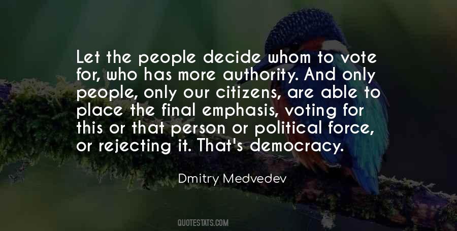 Political Democracy Quotes #273206