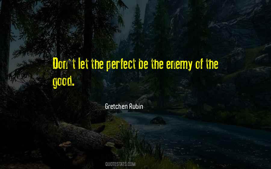 The Perfect Is The Enemy Of The Good Quotes #623869