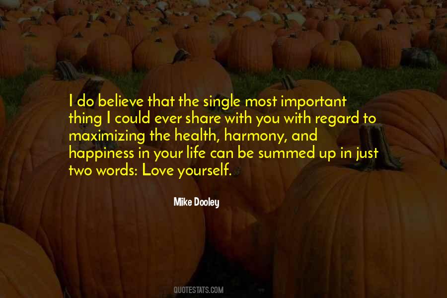 Be In Harmony With Yourself Quotes #110843