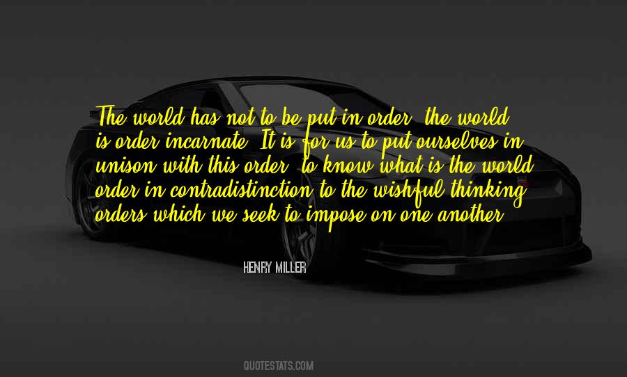 Put In Order Quotes #1196218