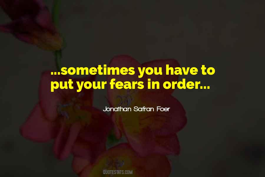 Put In Order Quotes #1307080