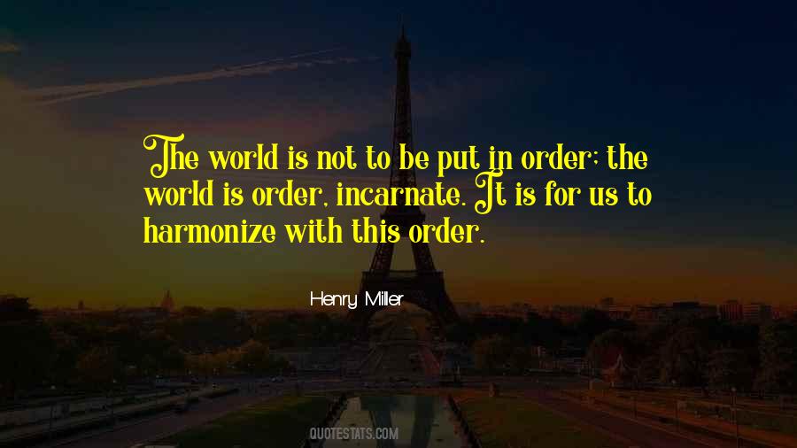 Put In Order Quotes #1596264
