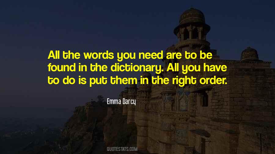 Put In Order Quotes #912758
