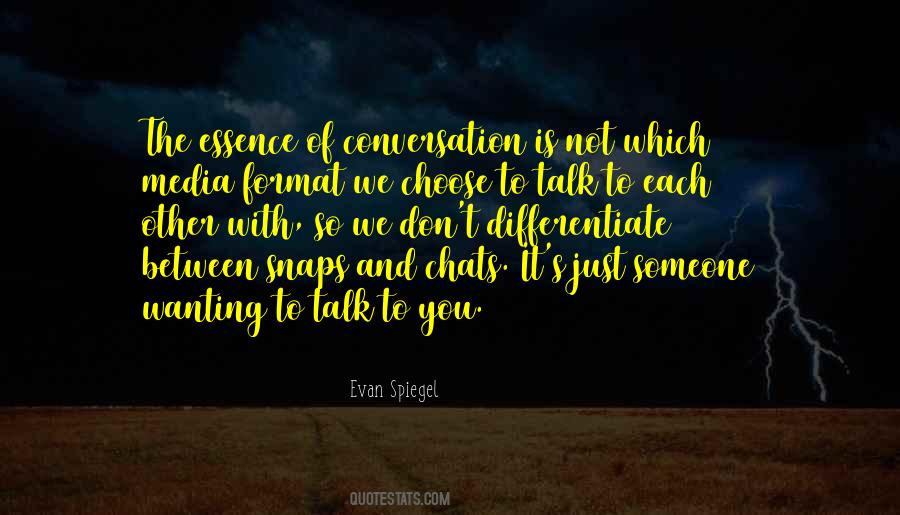 Talk To Each Other Quotes #708266