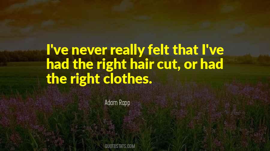 Cut The Hair Quotes #843423