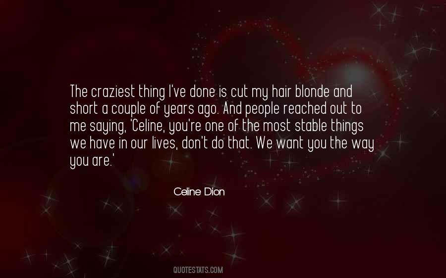 Cut The Hair Quotes #939712