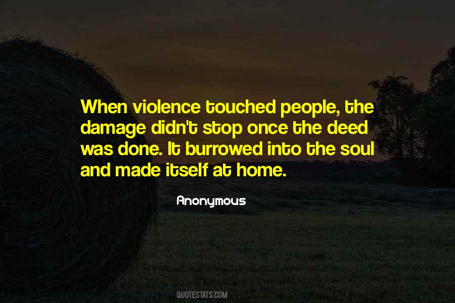 Once The Damage Is Done Quotes #308112