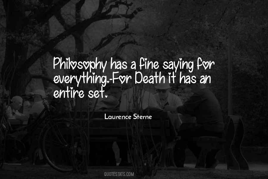 Philosophy Death Quotes #1678788