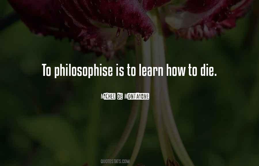 Philosophy Death Quotes #1700590