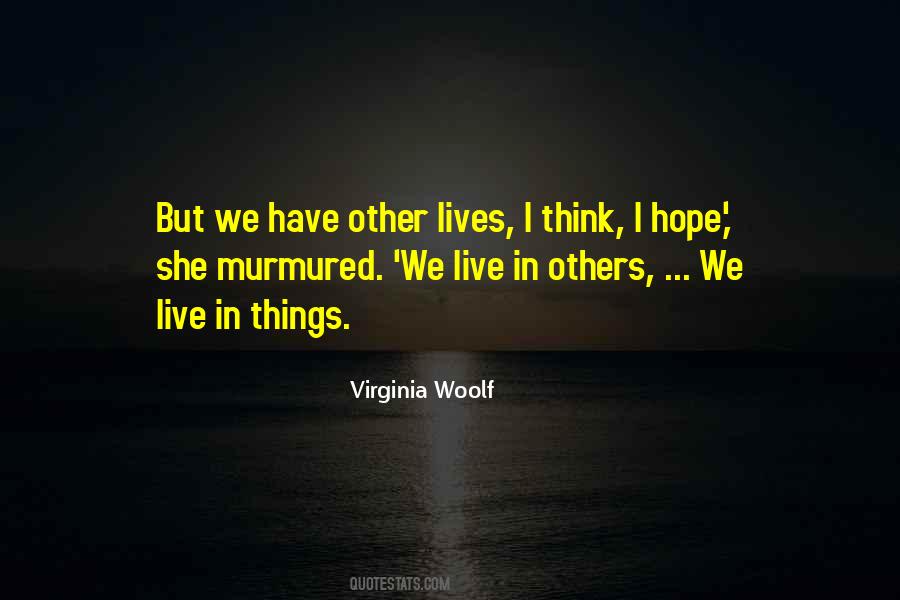 We Live In Hope Quotes #850330