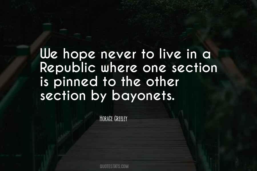 We Live In Hope Quotes #859625