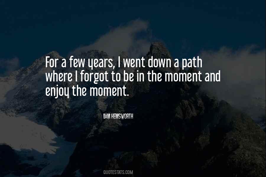 Enjoy The Path Quotes #1172344