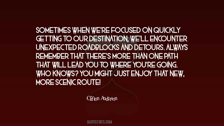 Enjoy The Path Quotes #412744