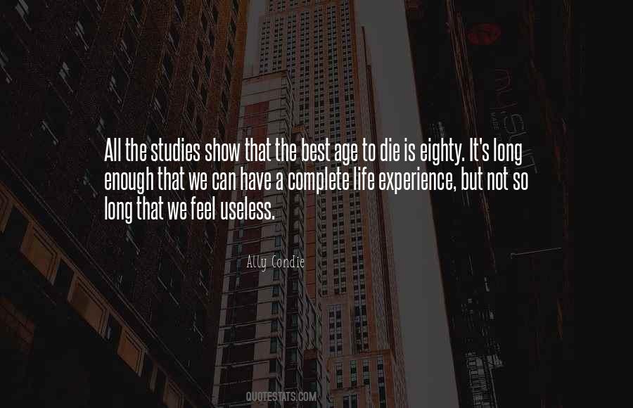 Experience Best Quotes #1693224