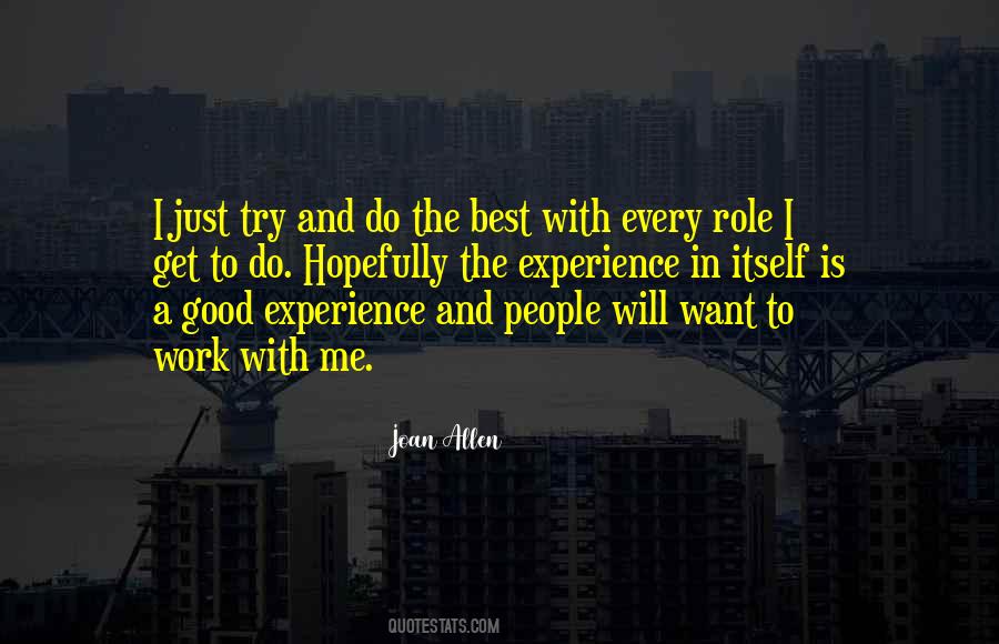 Experience Best Quotes #734927