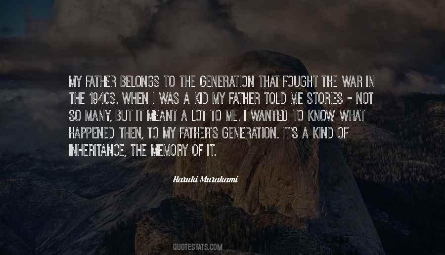 Memory Of A Father Quotes #54698