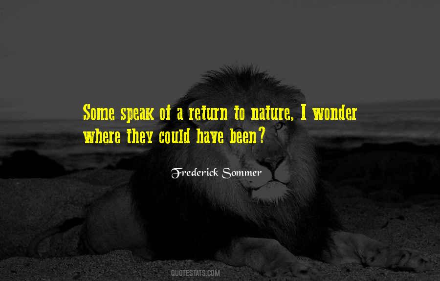 Return To Nature Quotes #1162555
