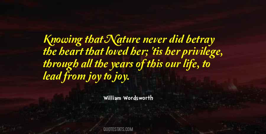 Joy Nature Quotes #1092930