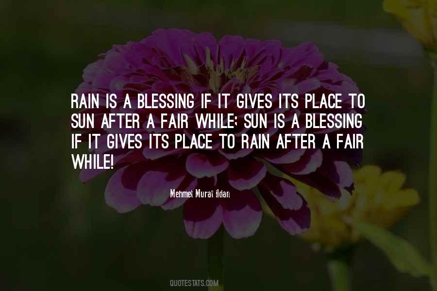 Rain Sun Quotes #1200718