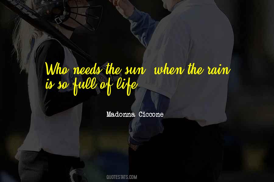 Rain Sun Quotes #78043