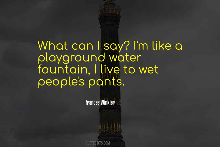 Funny Fountain Quotes #1608351