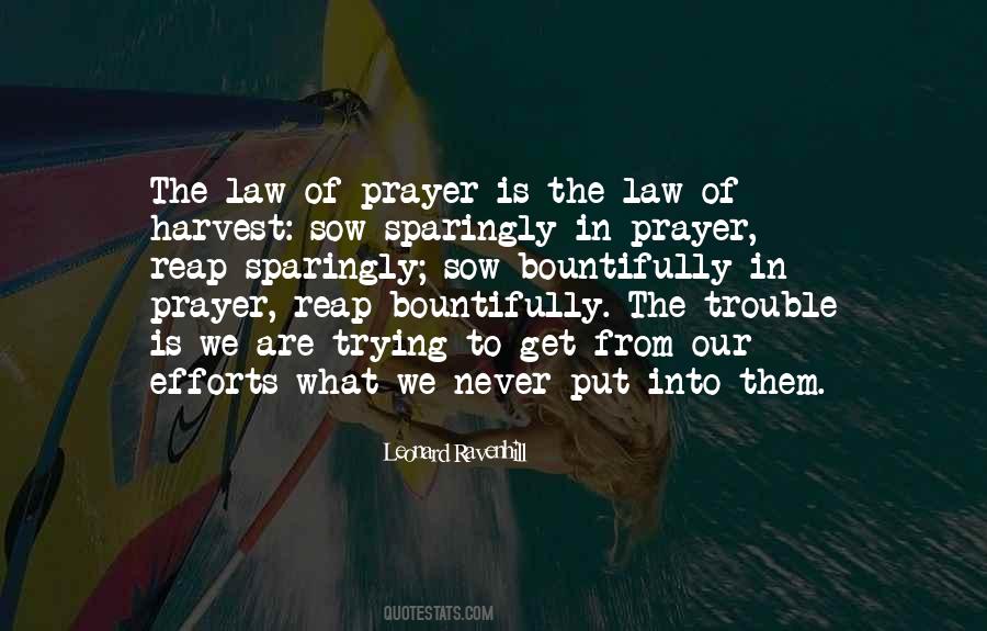 Law Of Harvest Quotes #101310