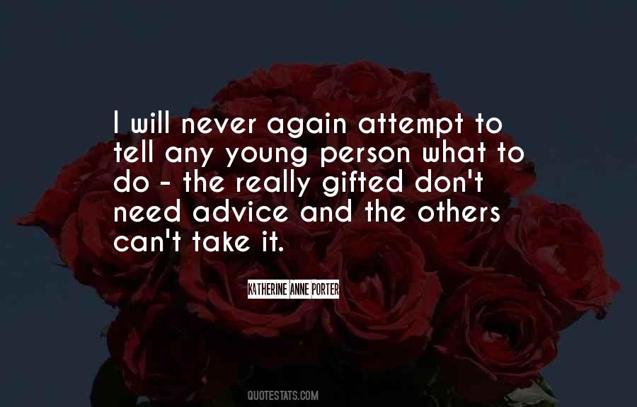 Gifted Person Quotes #1311926