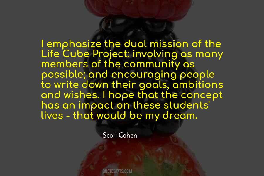 Quotes About Community Goals #1664473