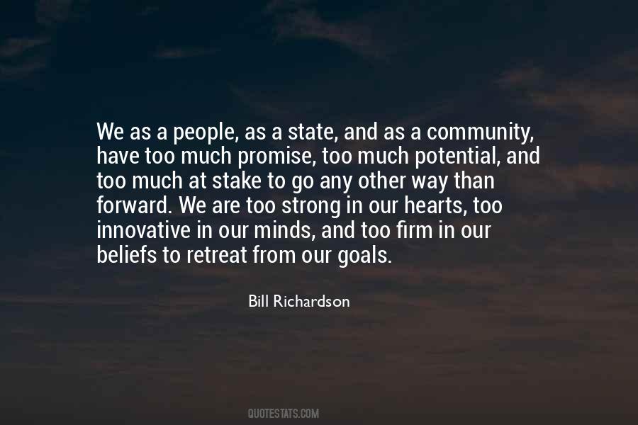 Quotes About Community Goals #244740