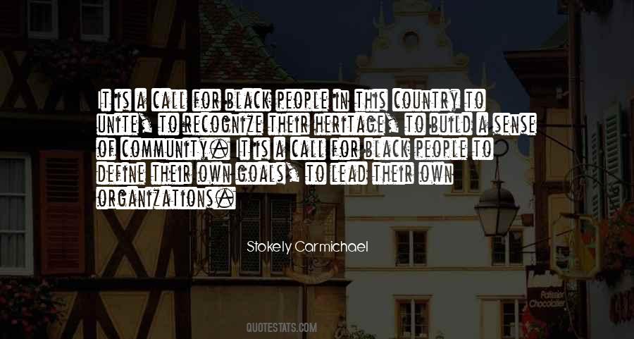 Quotes About Community Goals #618174