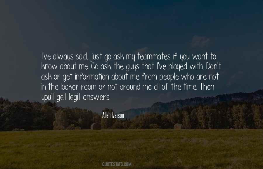 Know About Me Quotes #1245199