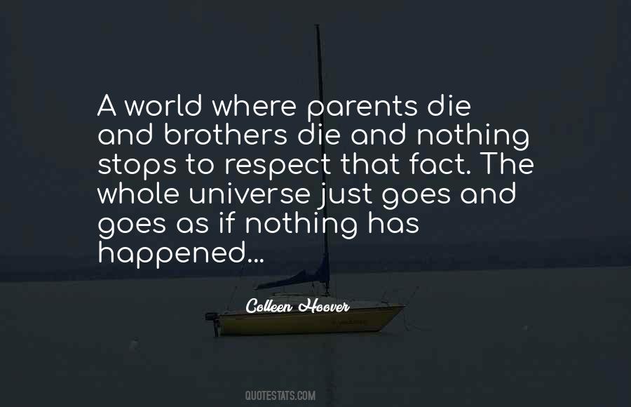 When Parents Die Quotes #1062628