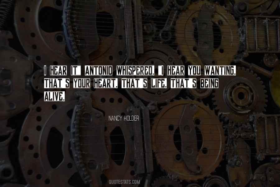 Not Wanting To Be Alive Quotes #1157952