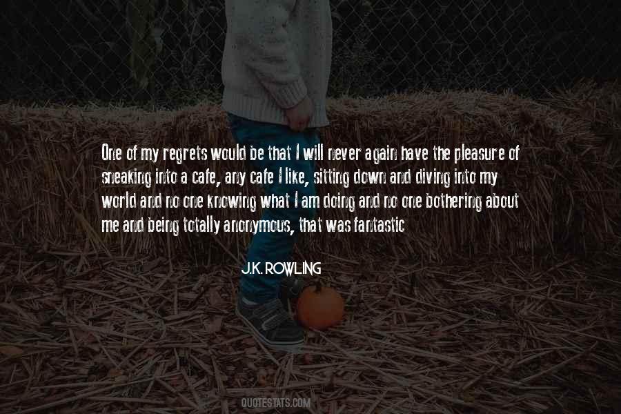 Never Have Regrets Quotes #597662