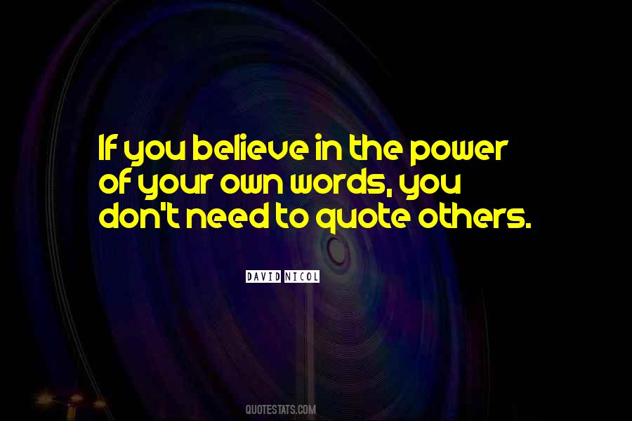 No One Is You And That Is Your Power Quote Quotes #1858532
