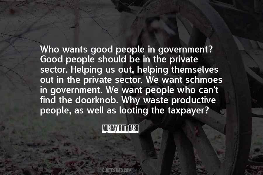Quotes About Helping The Government #1103015