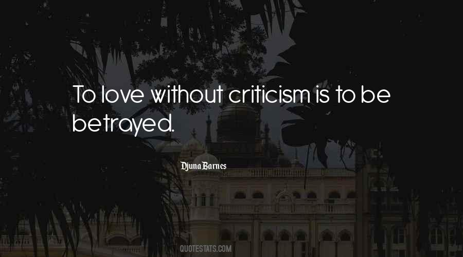 Criticism Love Quotes #313471